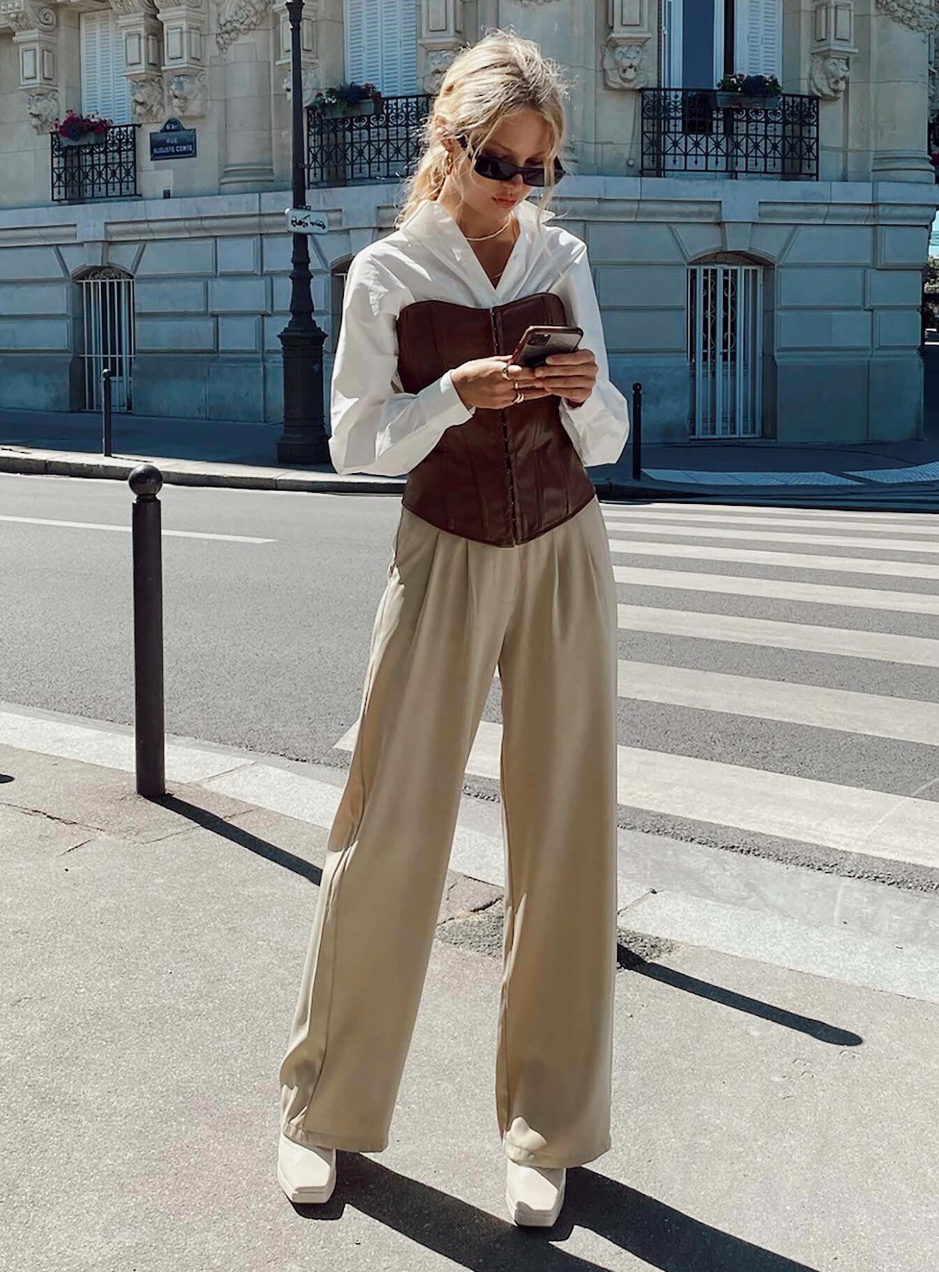 Taupe Özel Dikim Pantolon