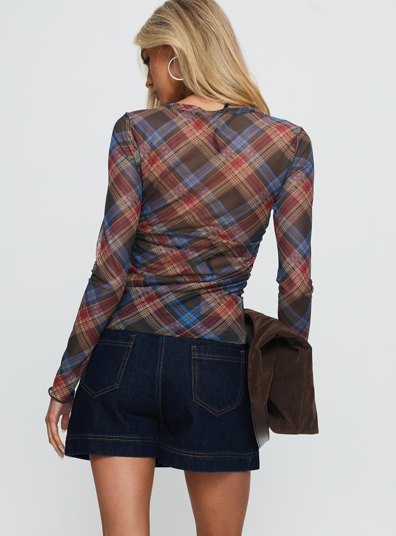 Gazelle Koyu İndigo Denim Şort Etek