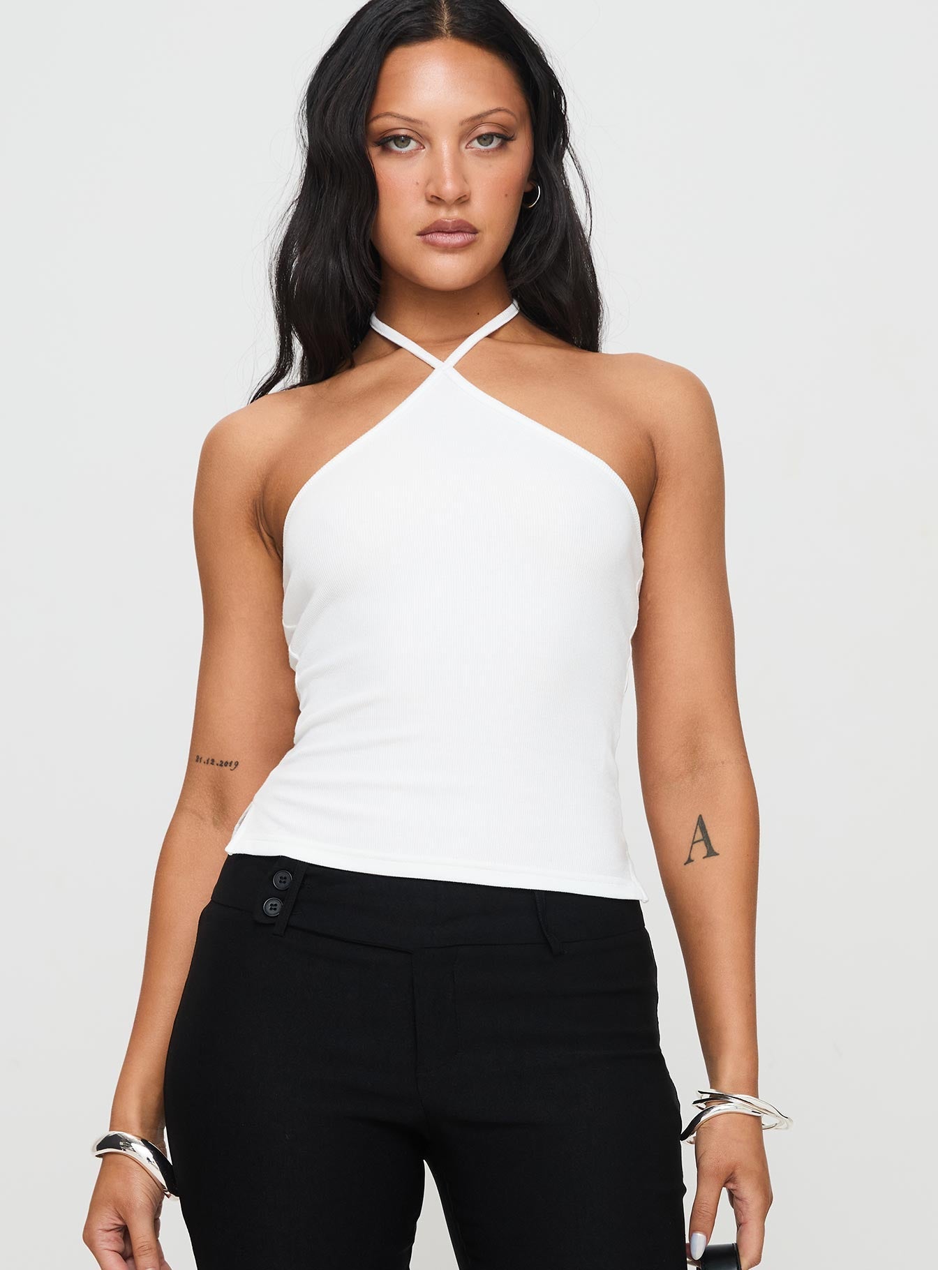 Beyaz Rib Üst - Temel Halter Modelleri