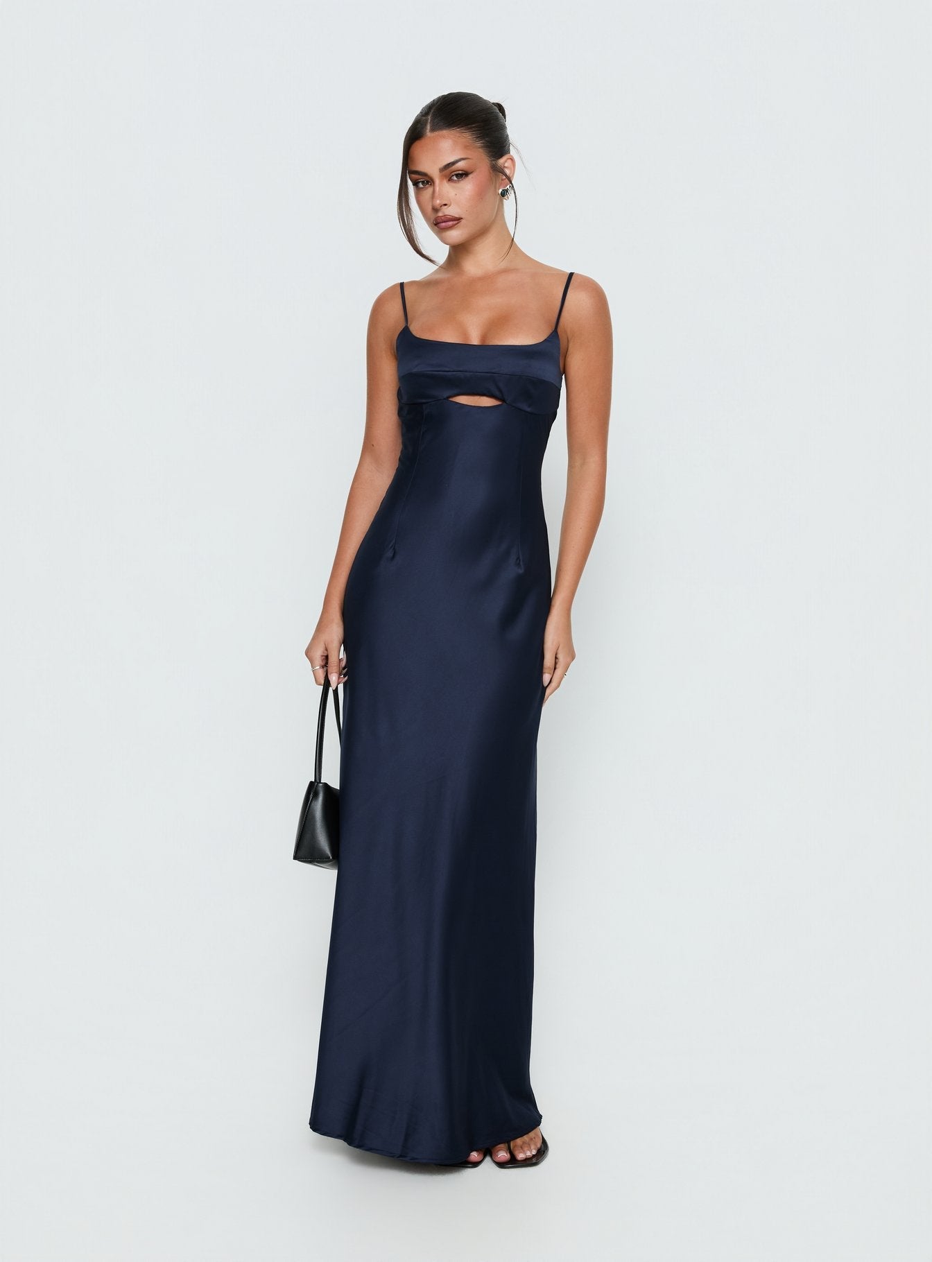 Powell Lacivert Maxi Elbise
