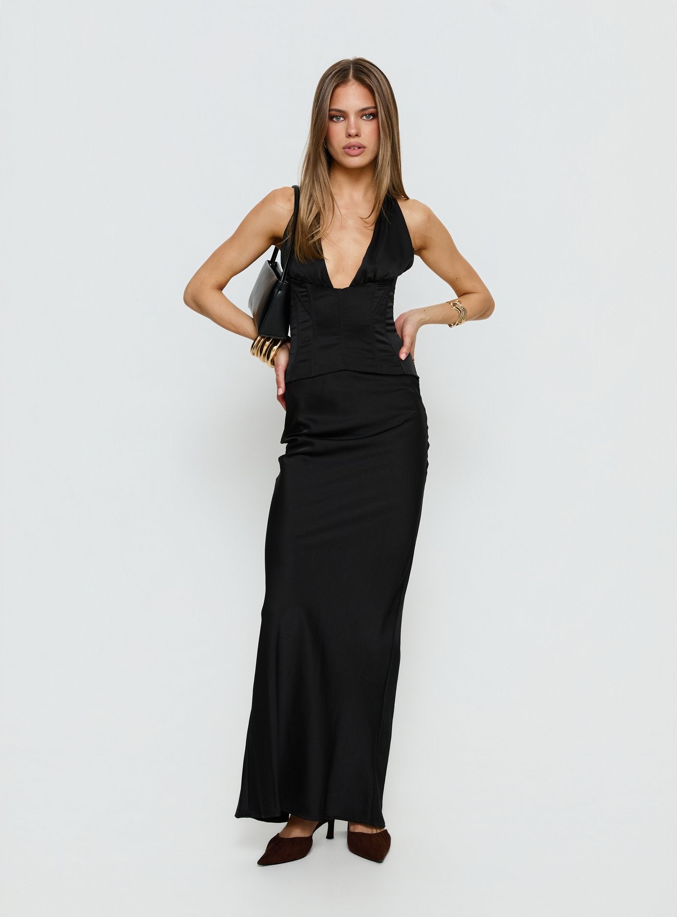 Siyah Maxi Elbise