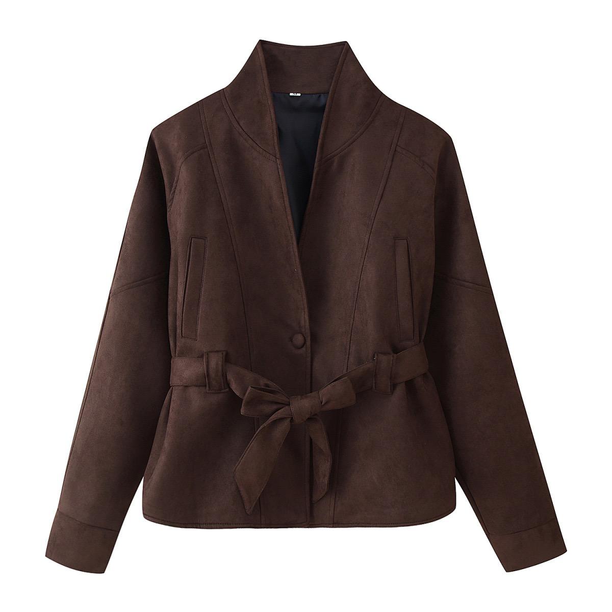 Sienna Suede Belted Jacket