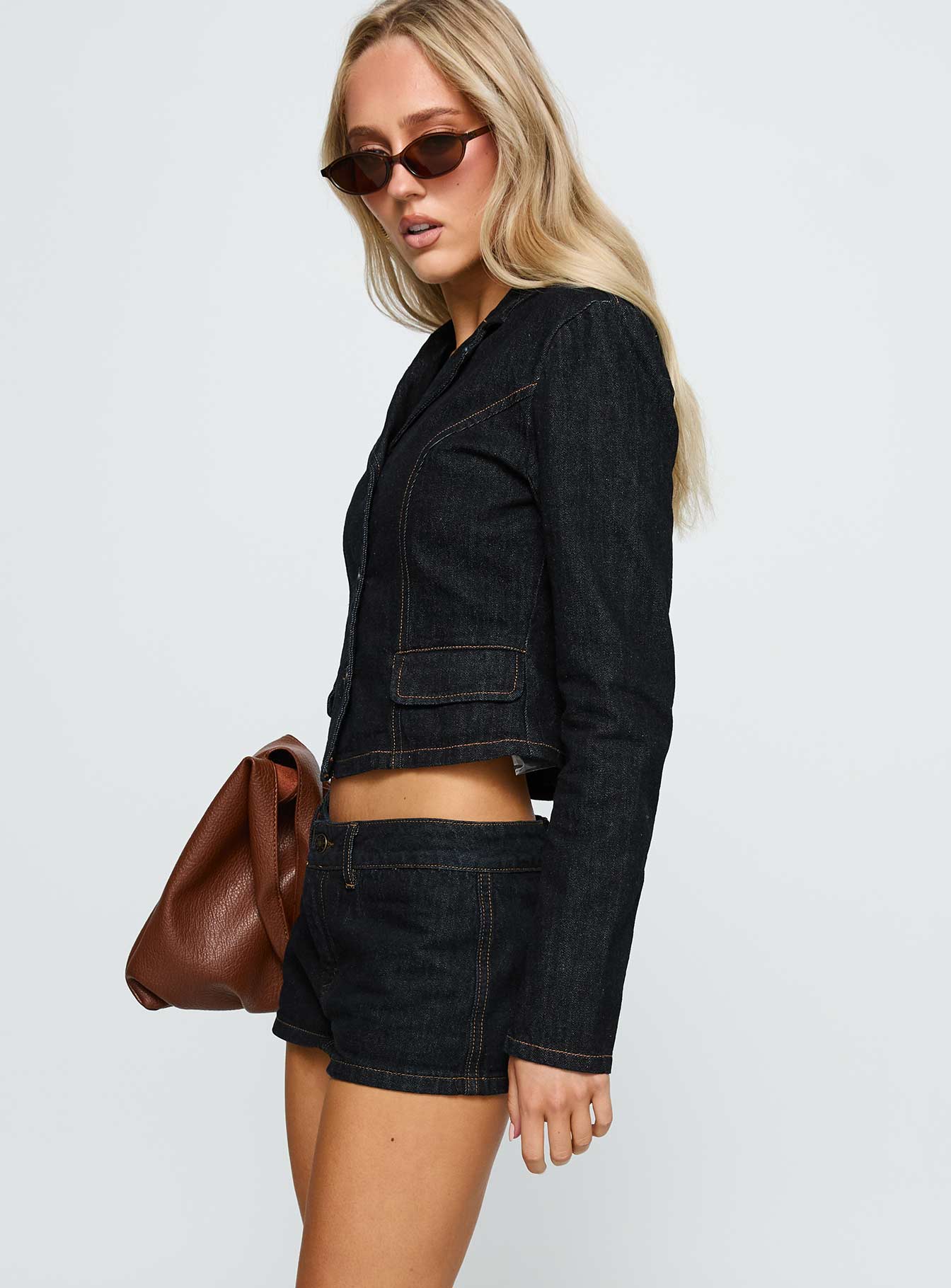 Rhode Denim Indigo Mini Şort