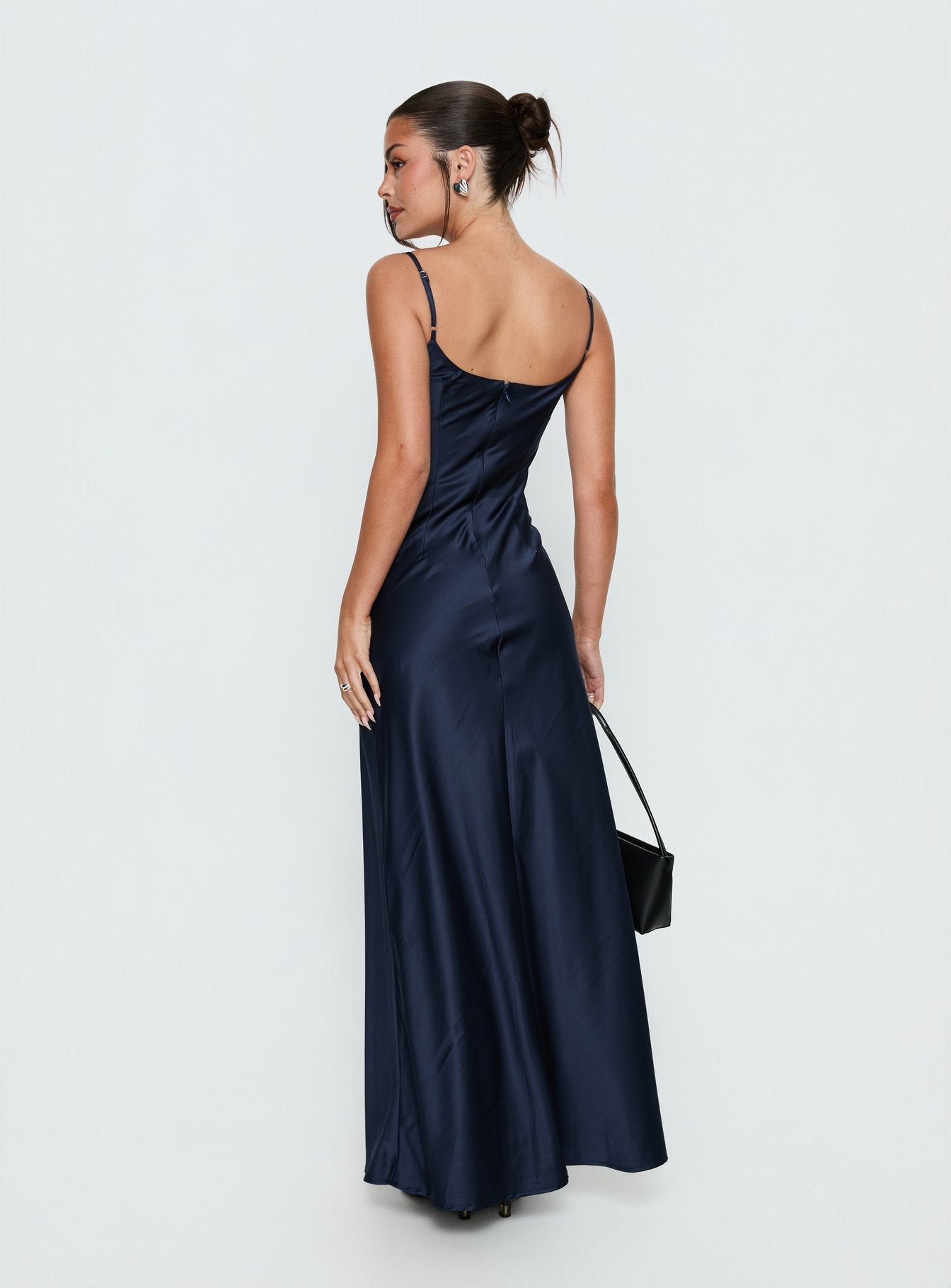 Powell Lacivert Maxi Elbise