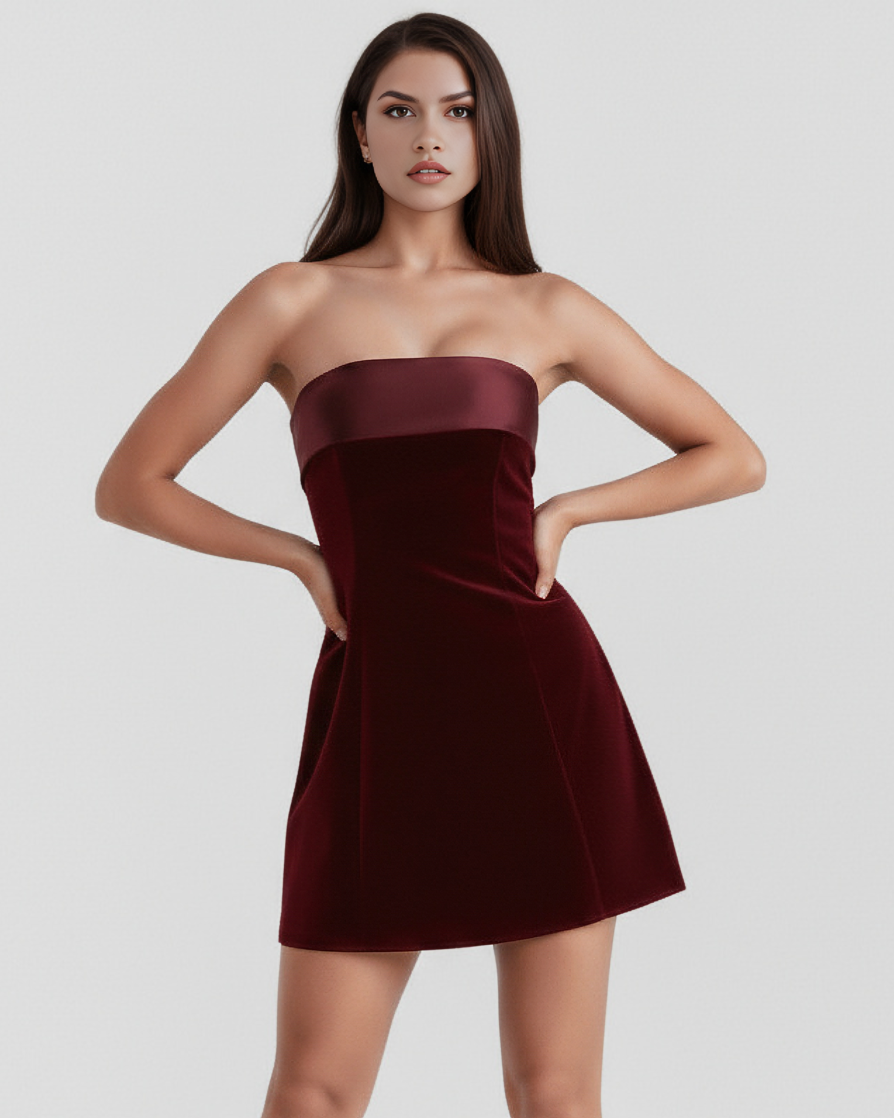 Valentina Kırmızı Mini Elbise