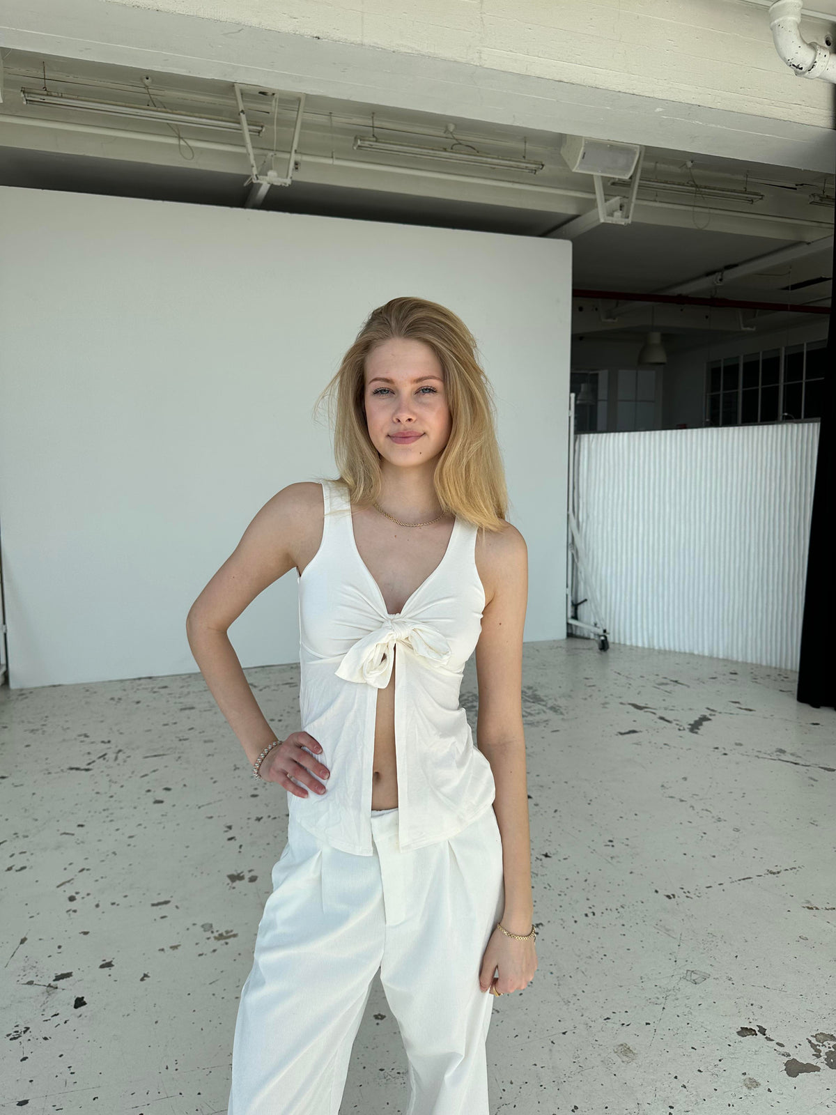 Barbara Beyaz Bluz
