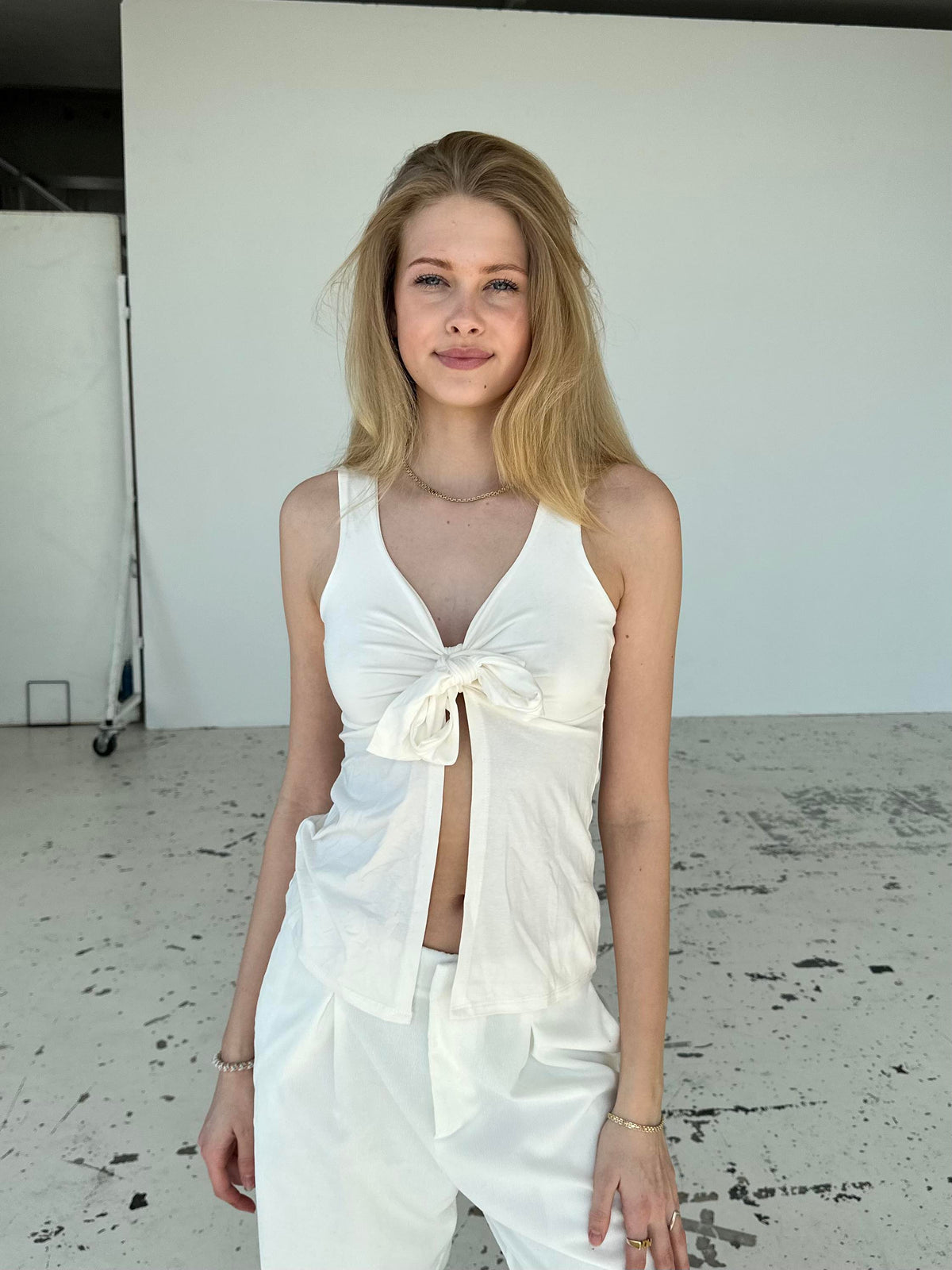 Barbara Beyaz Bluz