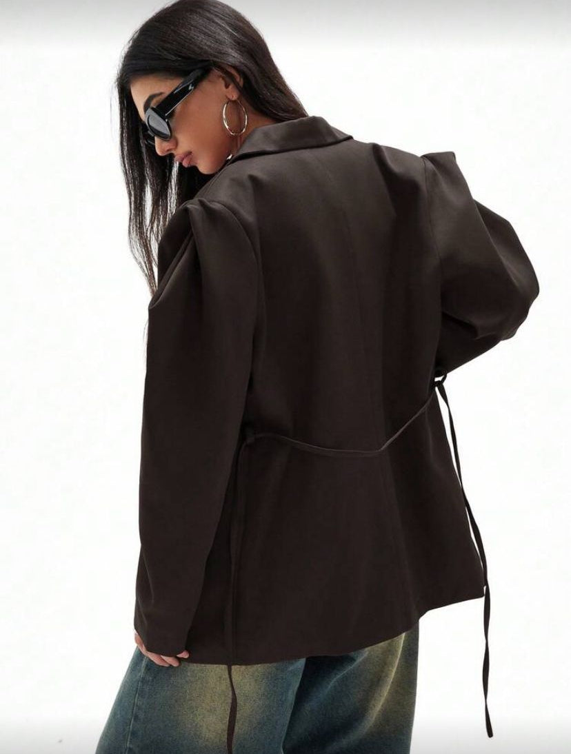 Sienna Wrap Oversized Blazer