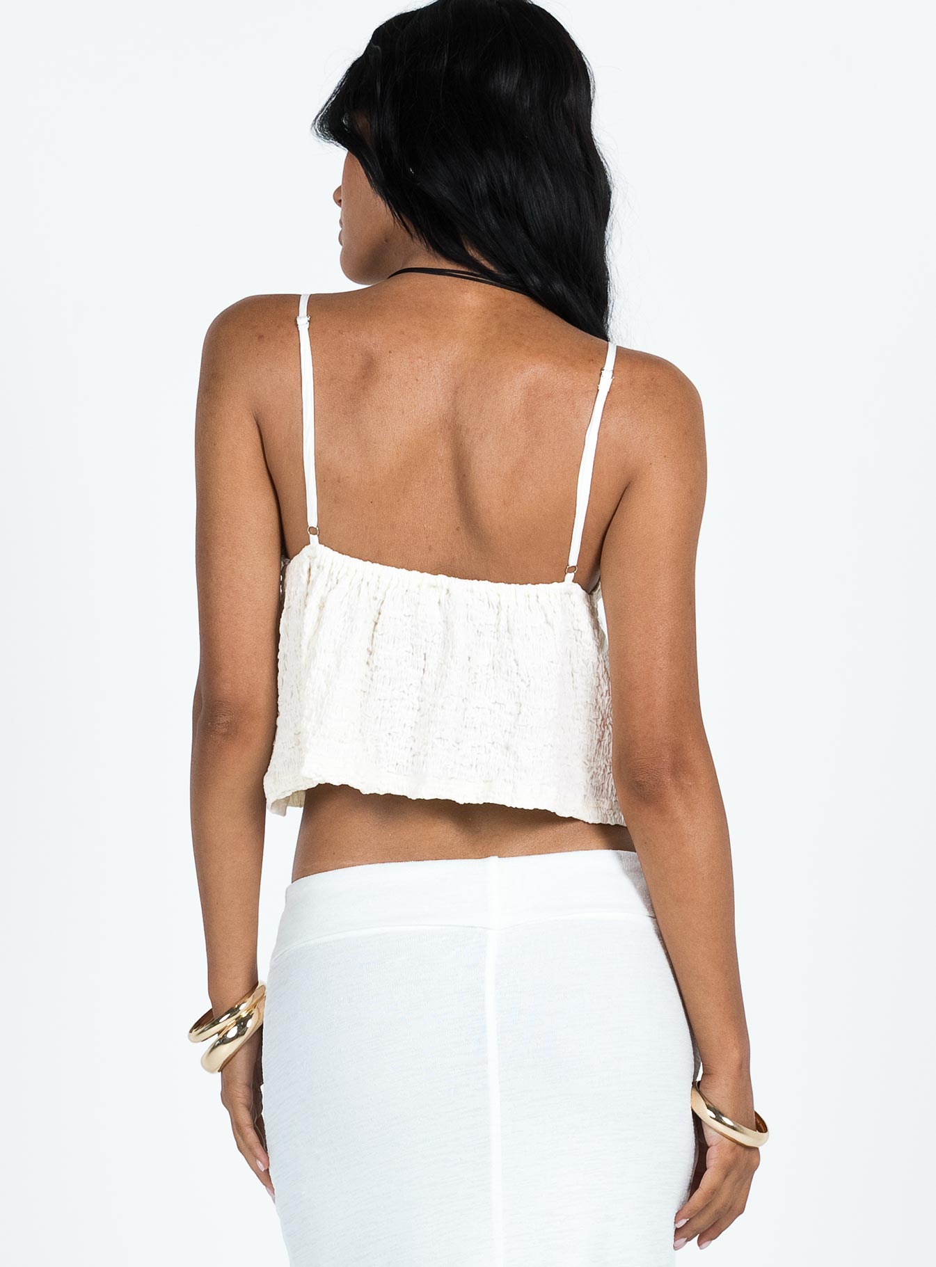 Kellan Volanlı Crop Top