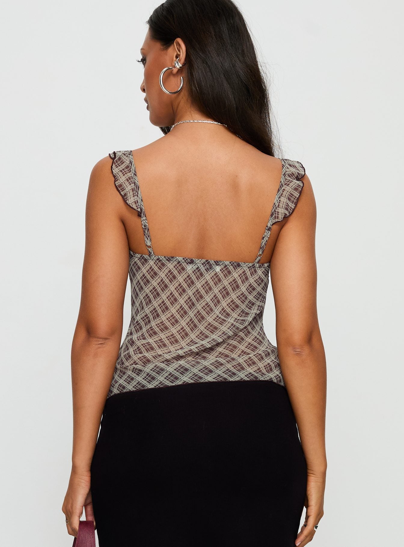 Zayliah Volan Detaylı Şarap Bluz
