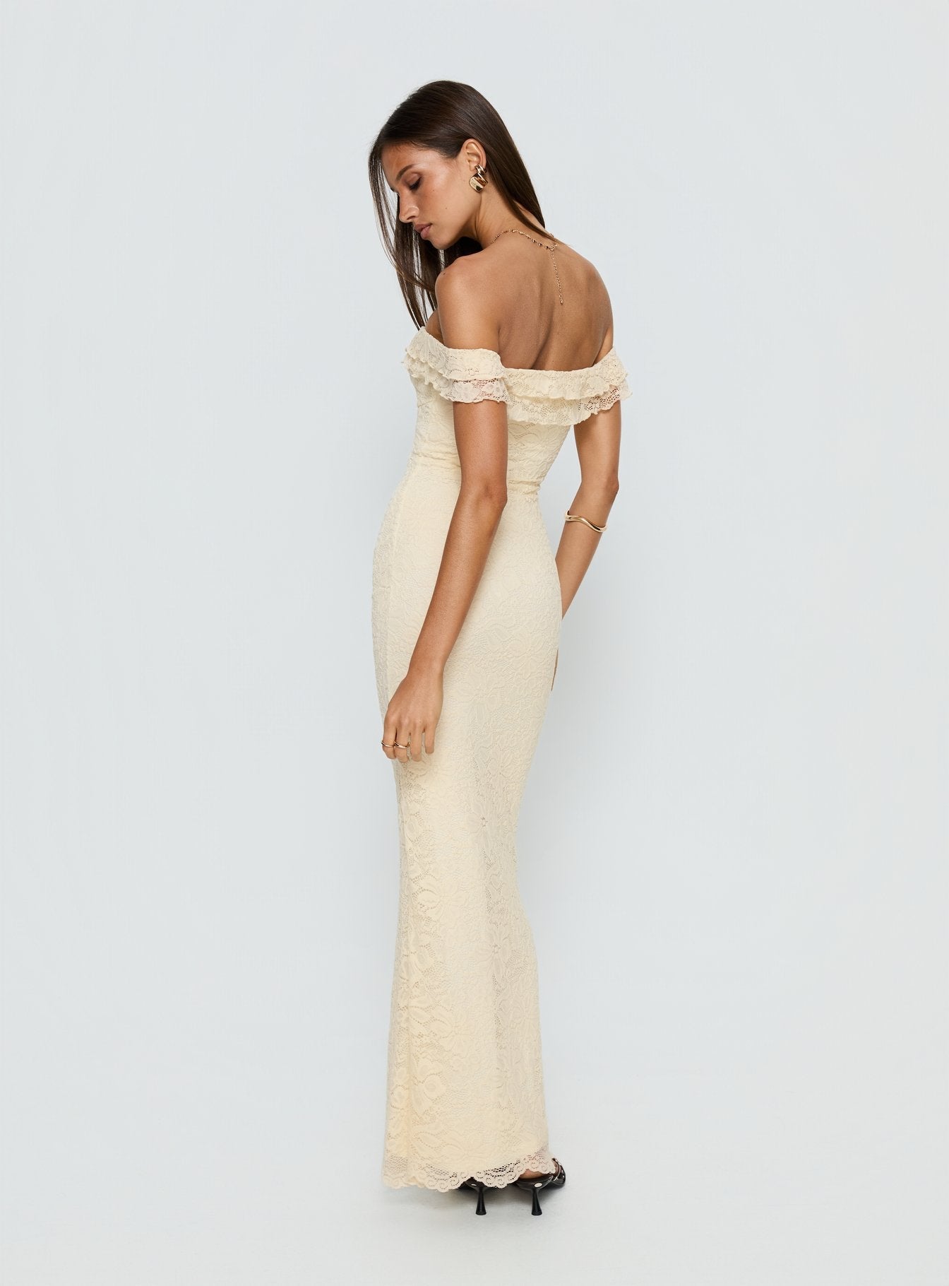 Anabeila Straplez Limon Maxi Elbise