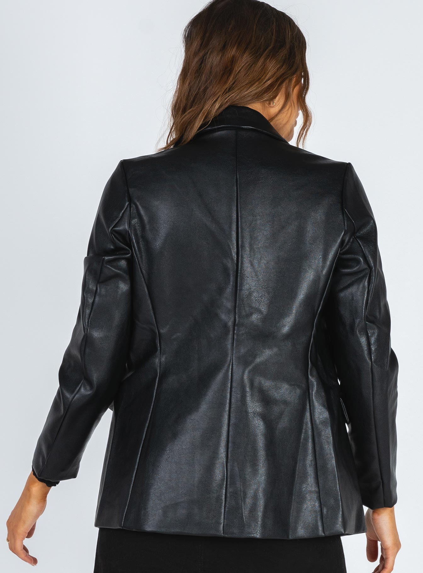 Ellen Suni Deri Blazer Ceket