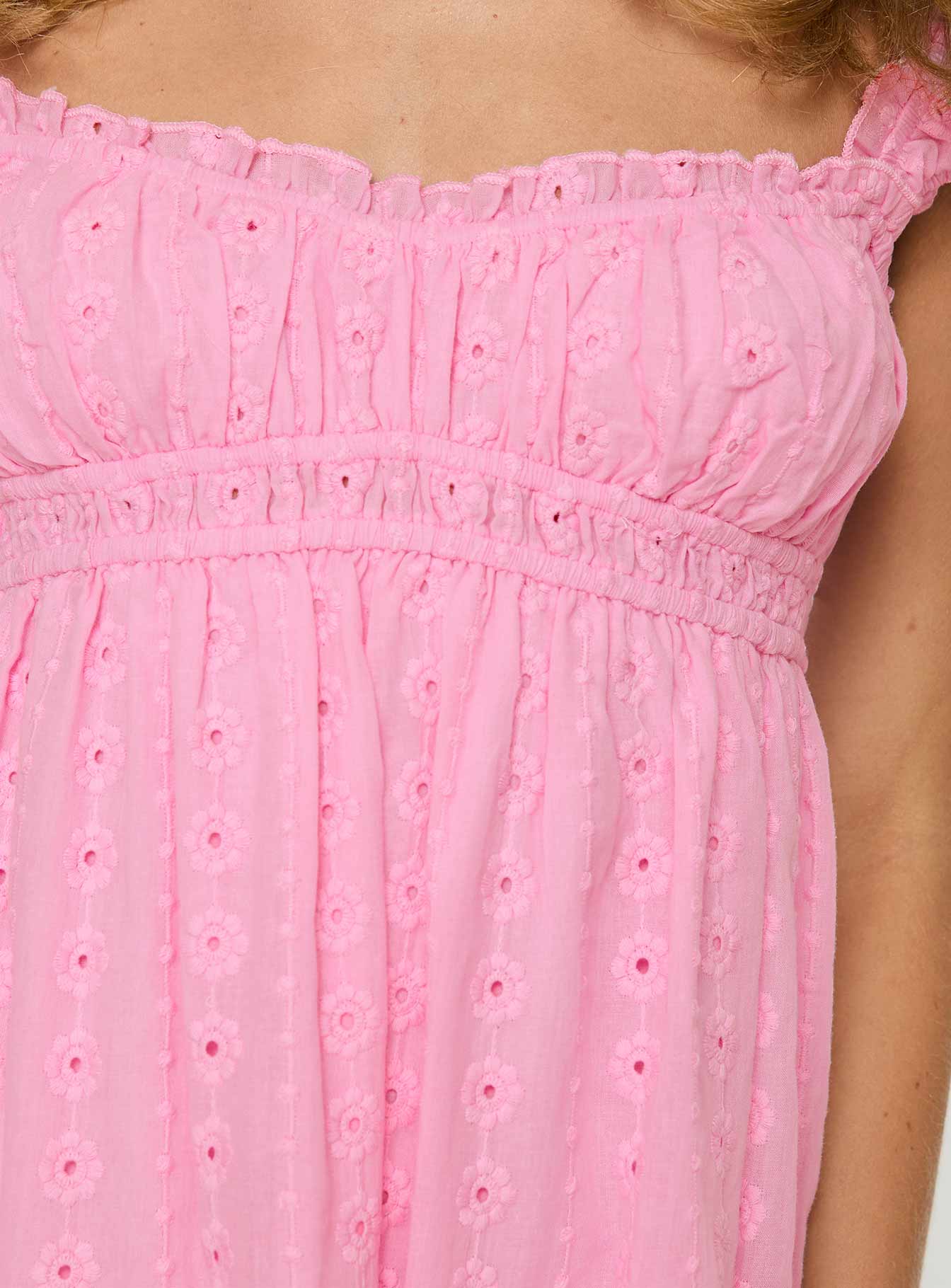 Pembe Carlita Mini Elbise