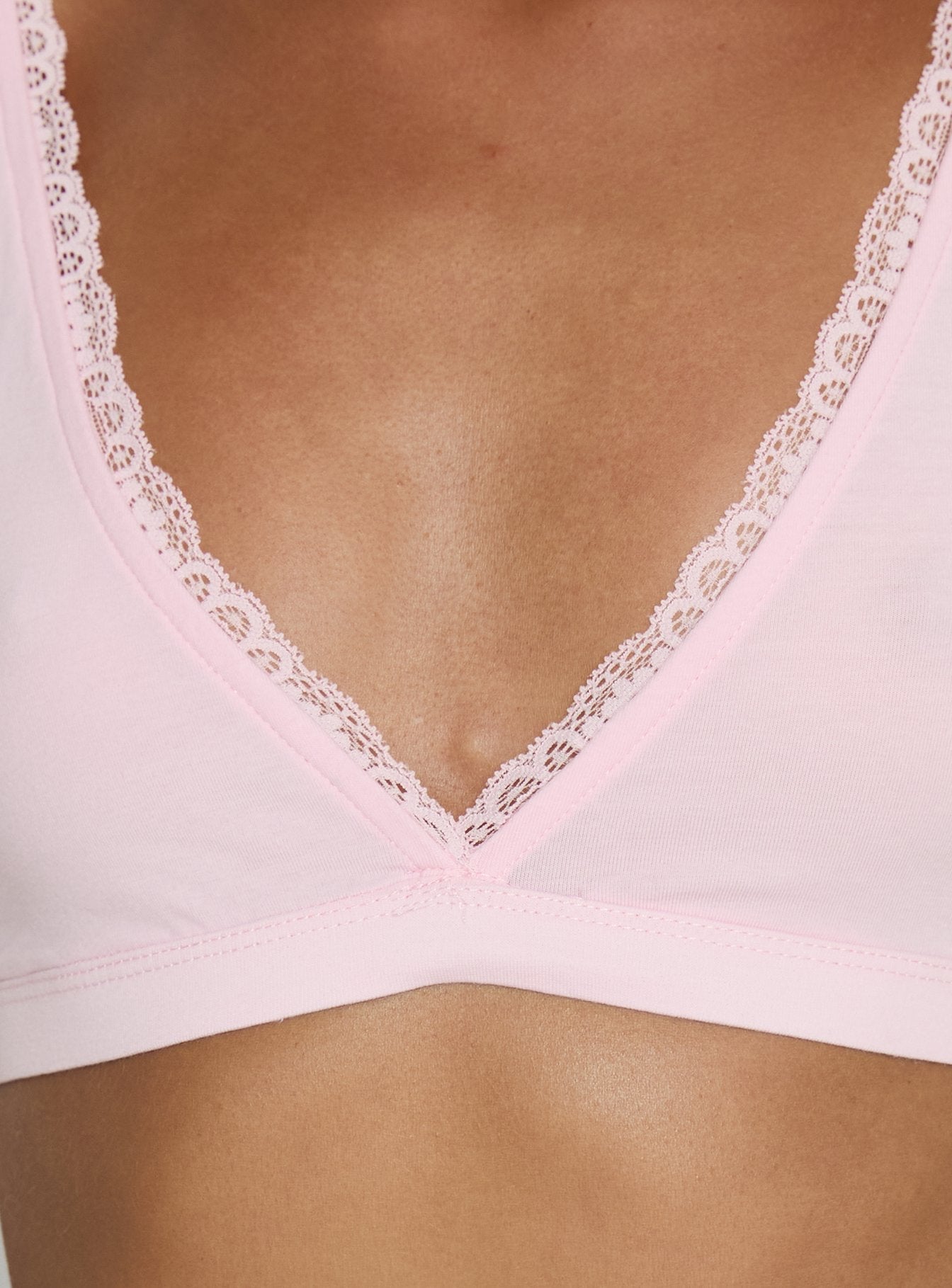 Flissie Pembe Dantel Bralet