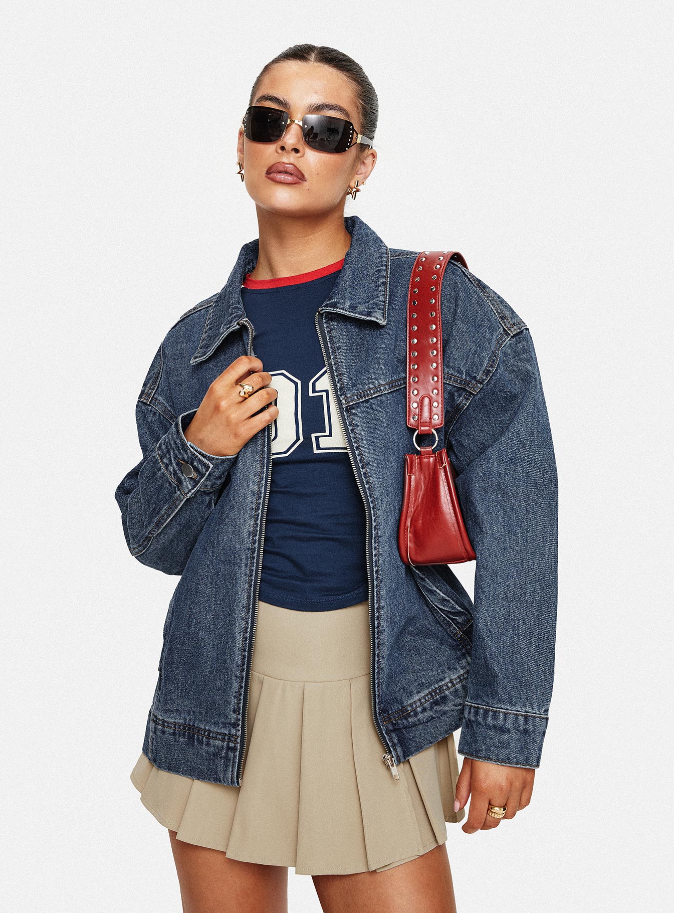 Altıncı Denim Bomber Ceket