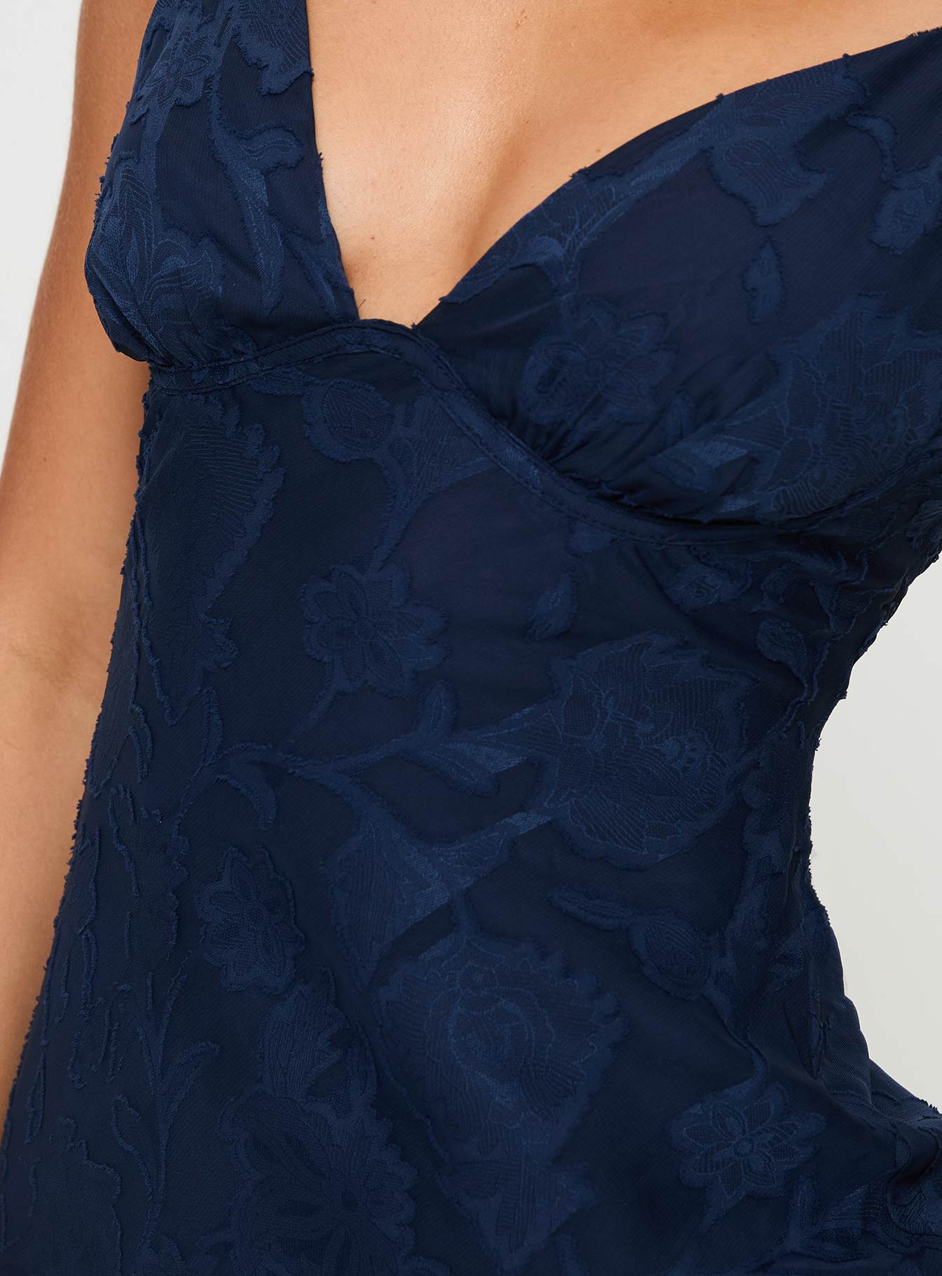 Lacivert Cyrene Maxi Elbise