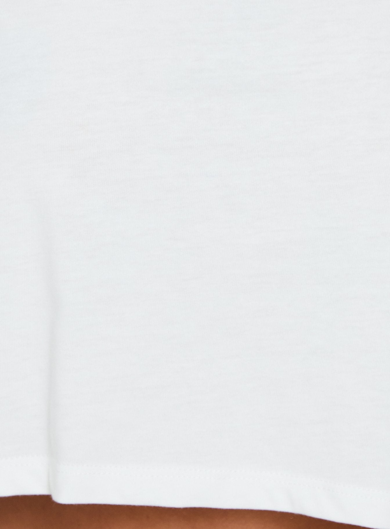 Micah Beyaz Basic Crop Tişört