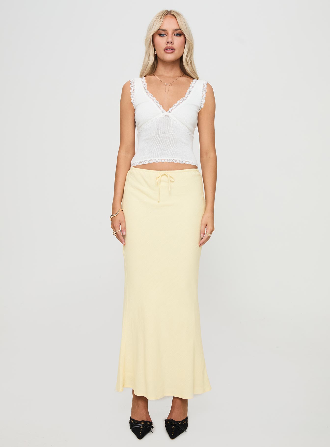 Mercer Keten Maxi Etek