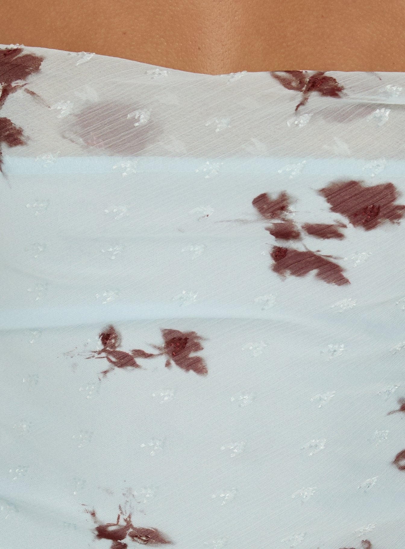 Celena Mavi Çiçekli Maxi Elbise