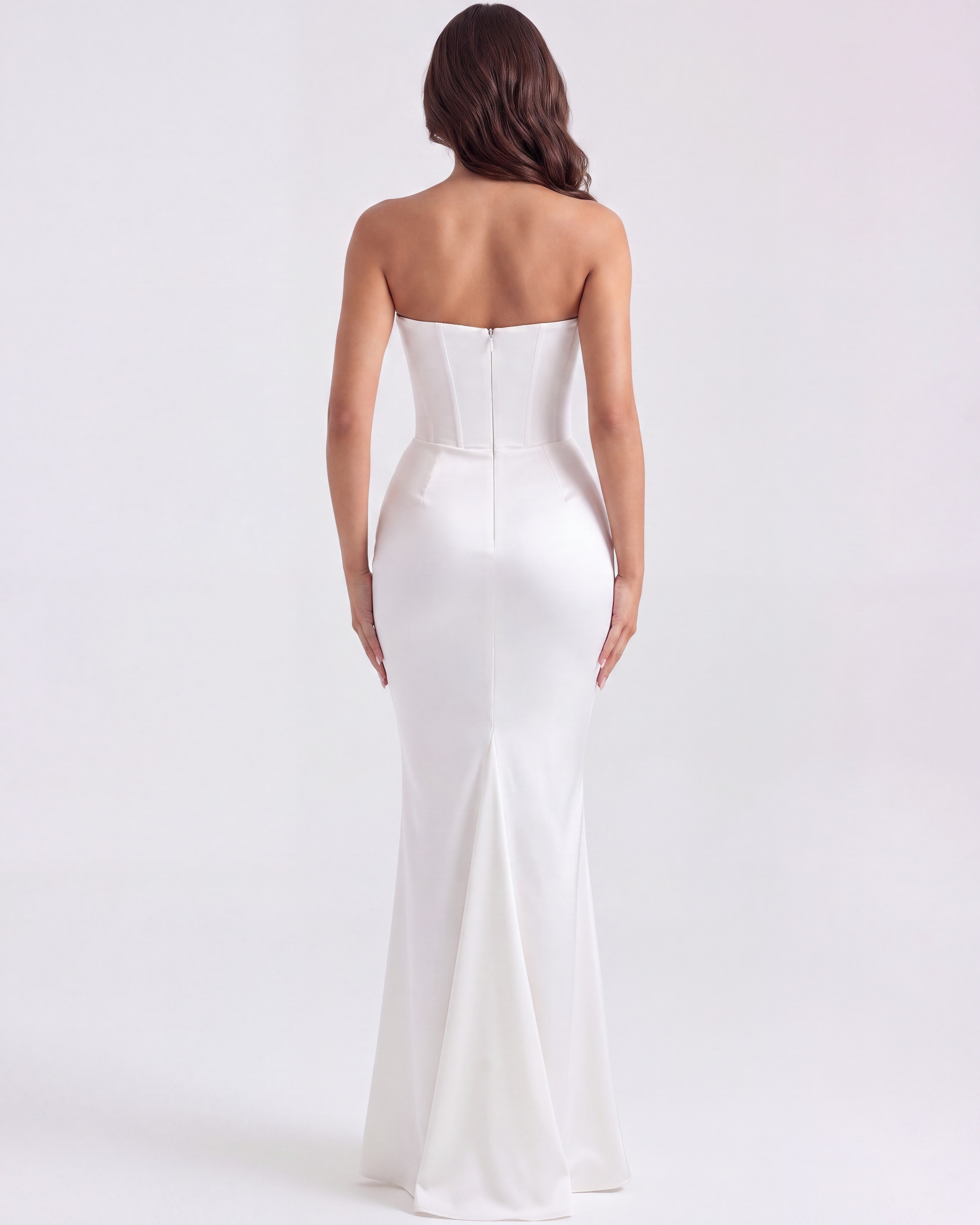 Rosalind Beyaz Maxi Elbise
