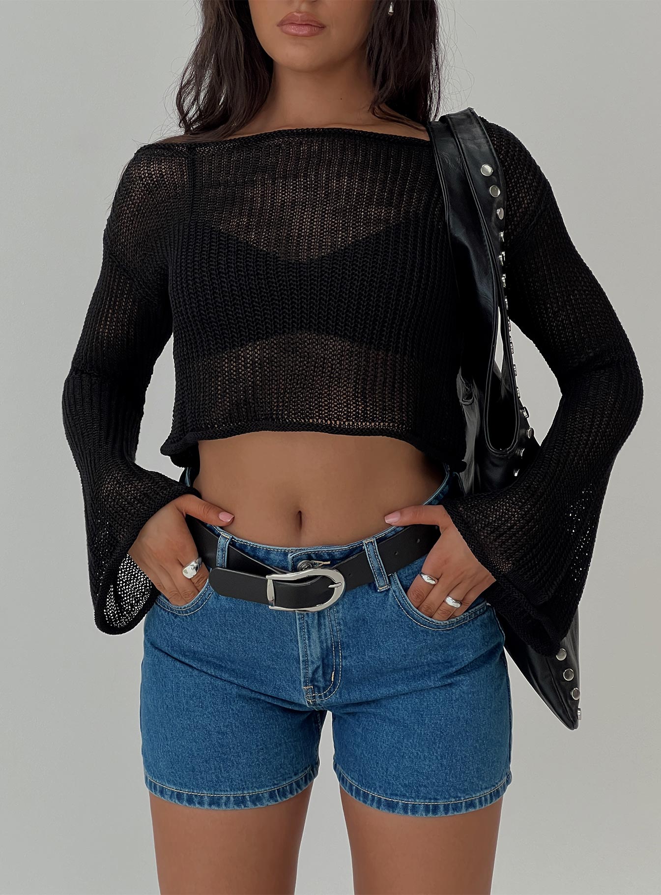 Orta Mavi Denim Saldana Şort