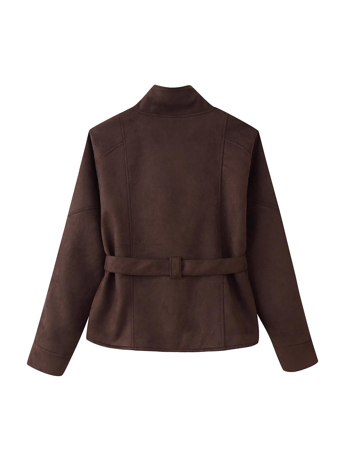Sienna Suede Belted Jacket
