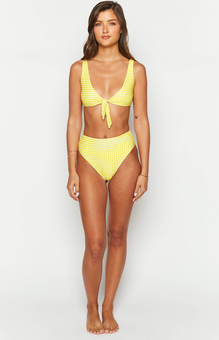 9.0 Sarı Kareli Mallorca Bikini Altı - Şık ve Rahat