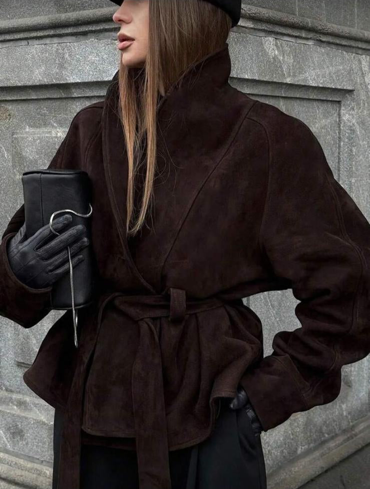 Sienna Suede Belted Jacket
