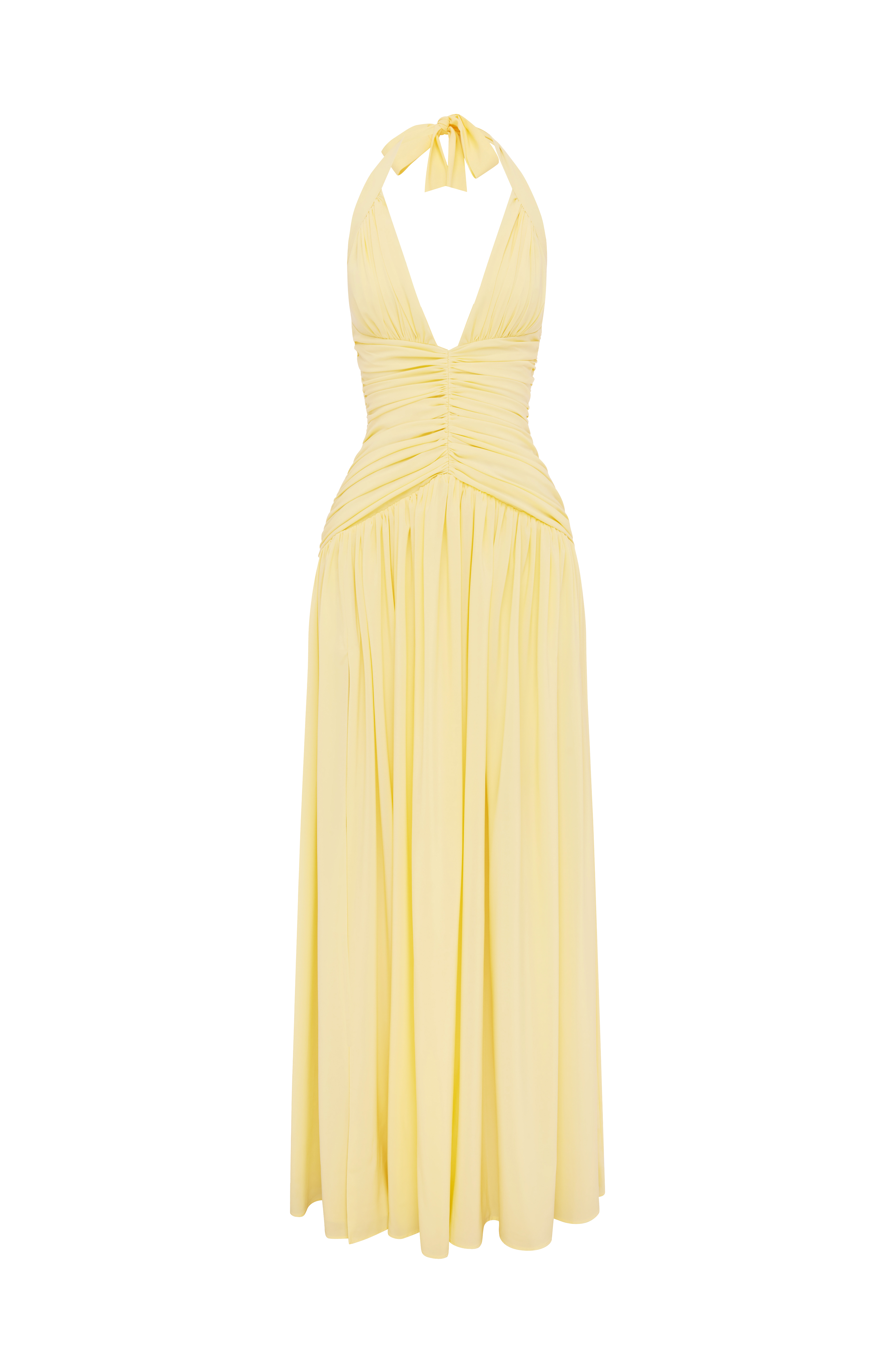 Riviera Maxi Elbise - Limon Sarısı