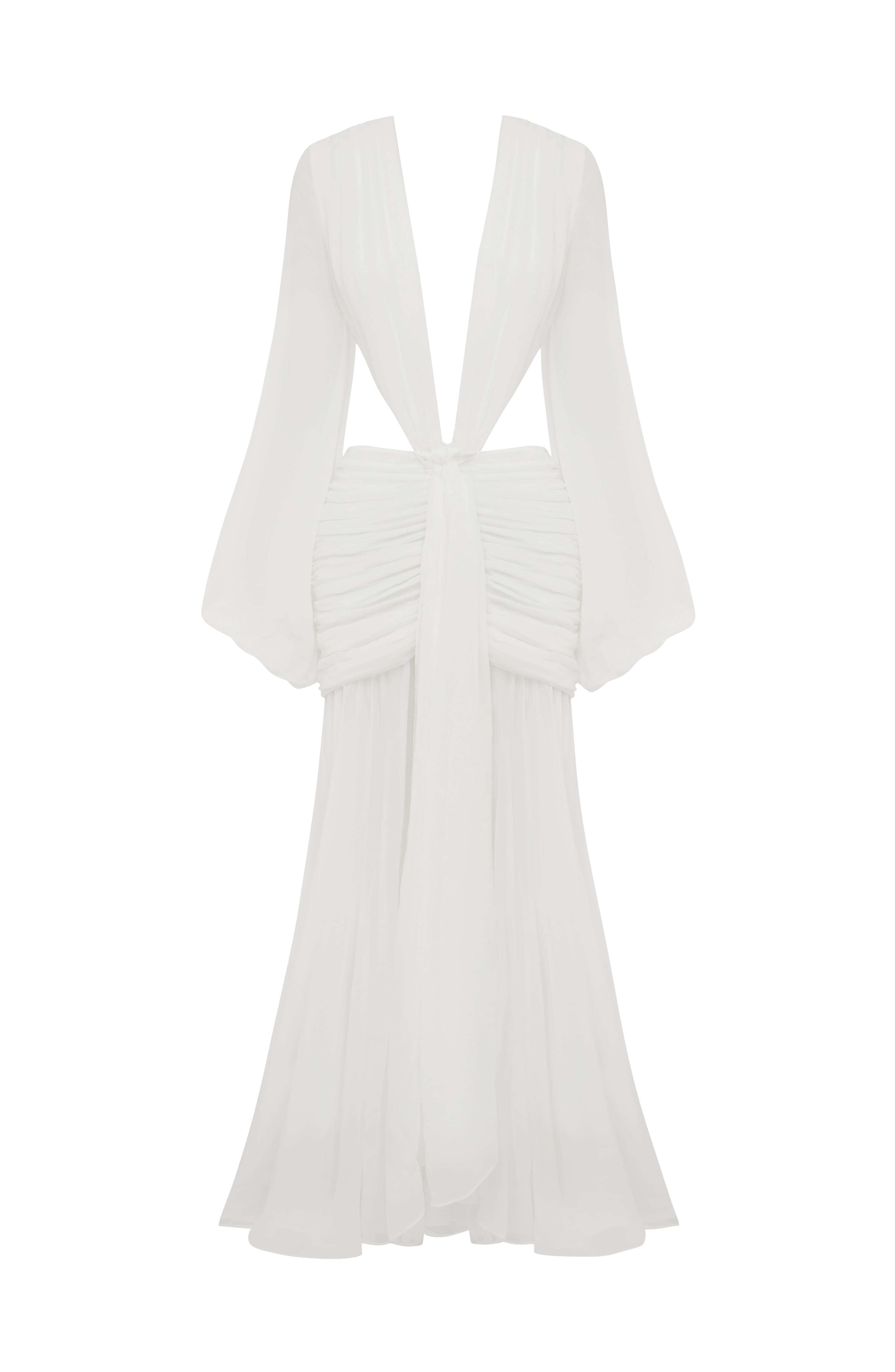 Andrina Maxi Ekru Elbise