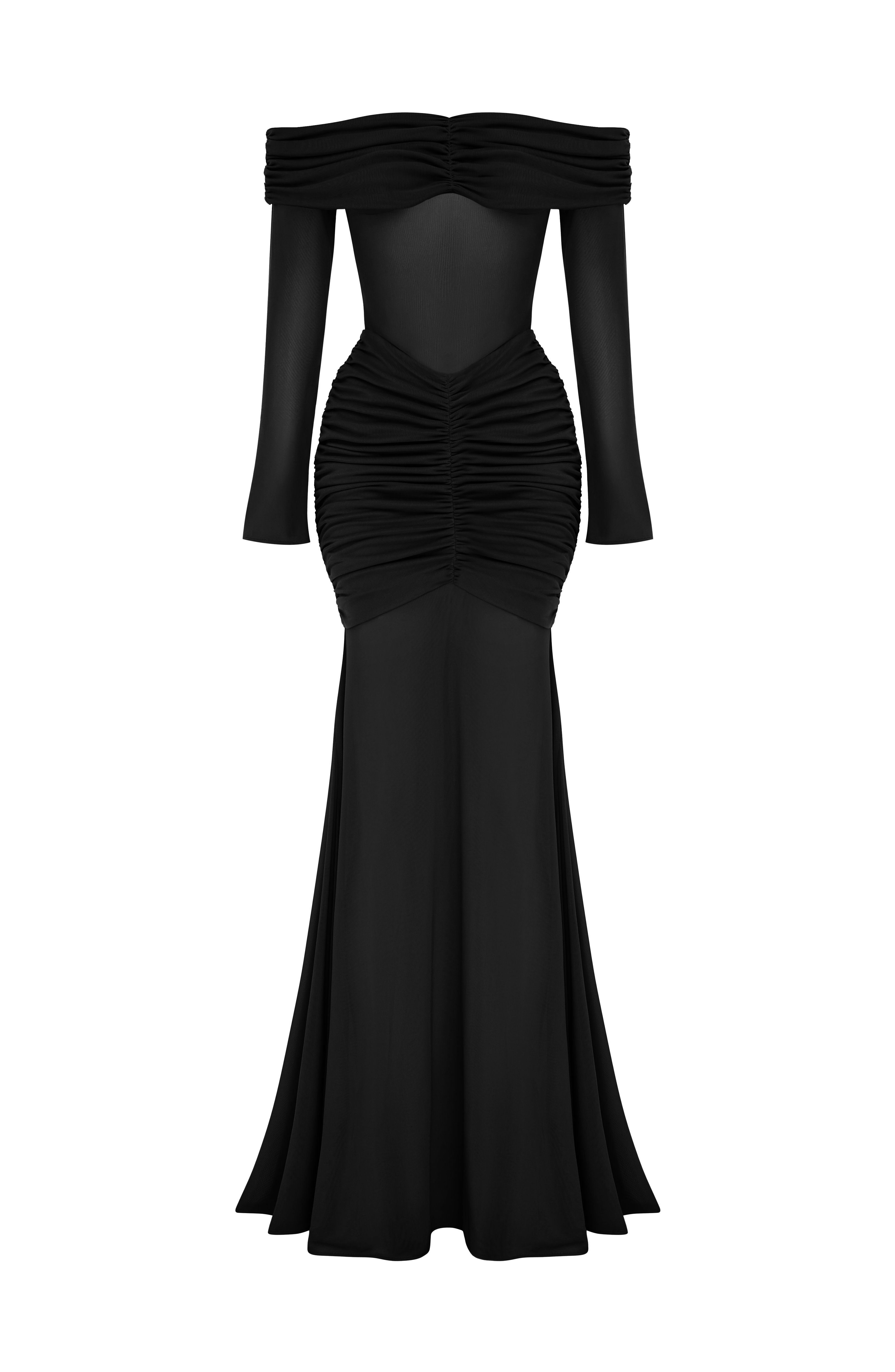 Arlena Siyah Maxi Elbise