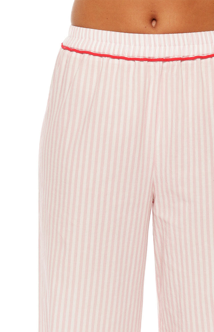 Alexea Pembe Çizgili Pijama Pantolonu