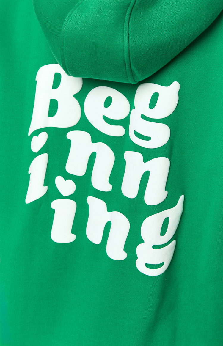 Yeşil Snuggle Bubble Kapüşonlu Sweatshirt