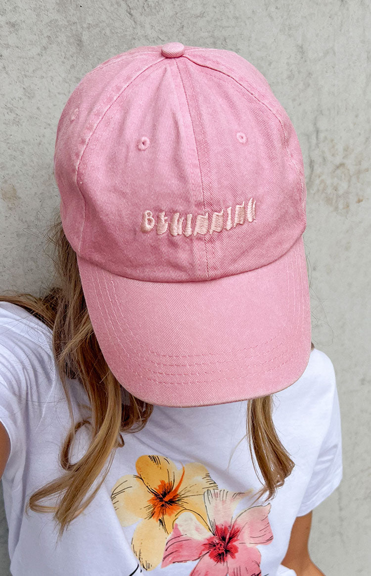 Beginning Boutique Pembe Yıkanmış Şapka