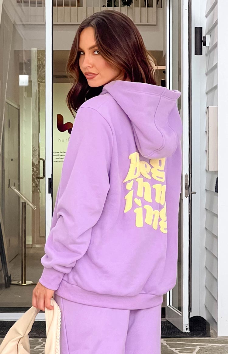 Başlangıç Mor Snuggle Bubble Hoodie