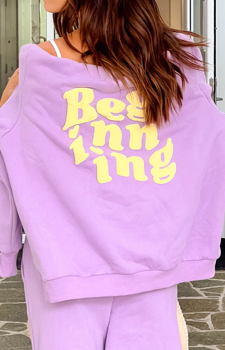 Başlangıç Mor Snuggle Bubble Hoodie