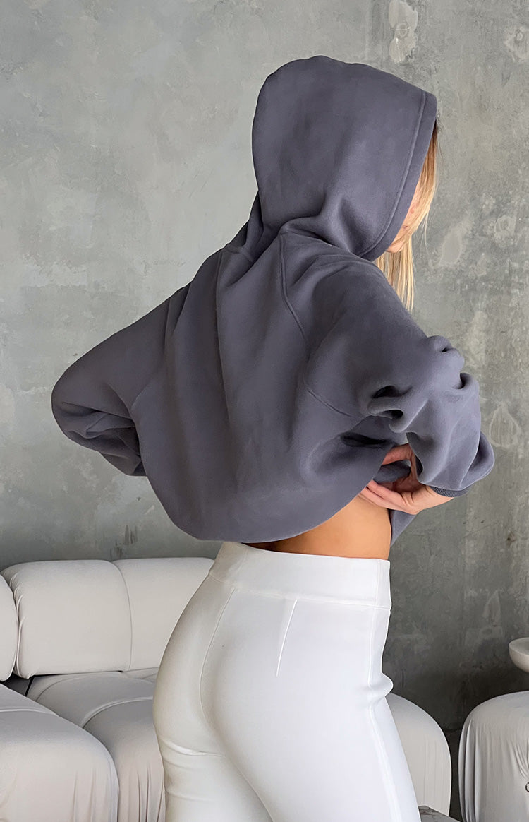 Beginning Antrasit Bubble Kapüşonlu Sweatshirt