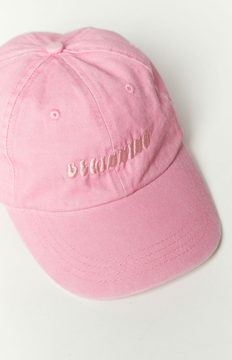 Beginning Boutique Pembe Yıkanmış Şapka