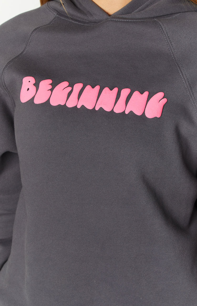 Beginning Antrasit Bubble Kapüşonlu Sweatshirt