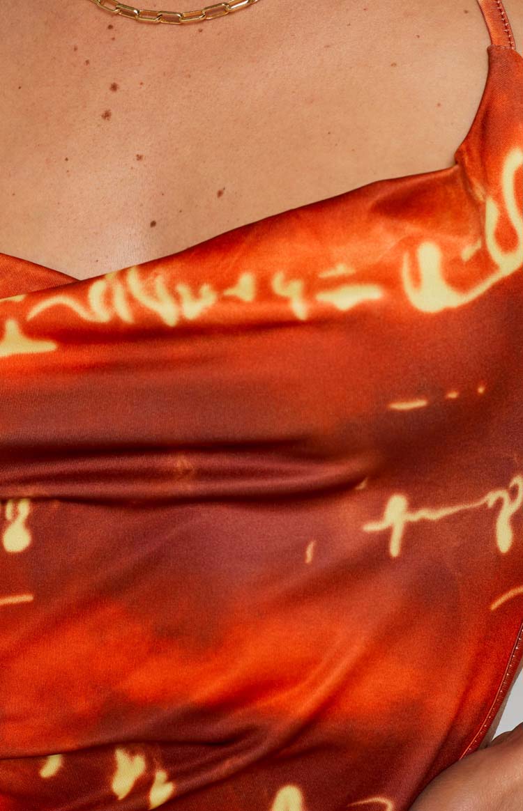 Kırmızı Elysha Halter Mini Elbise