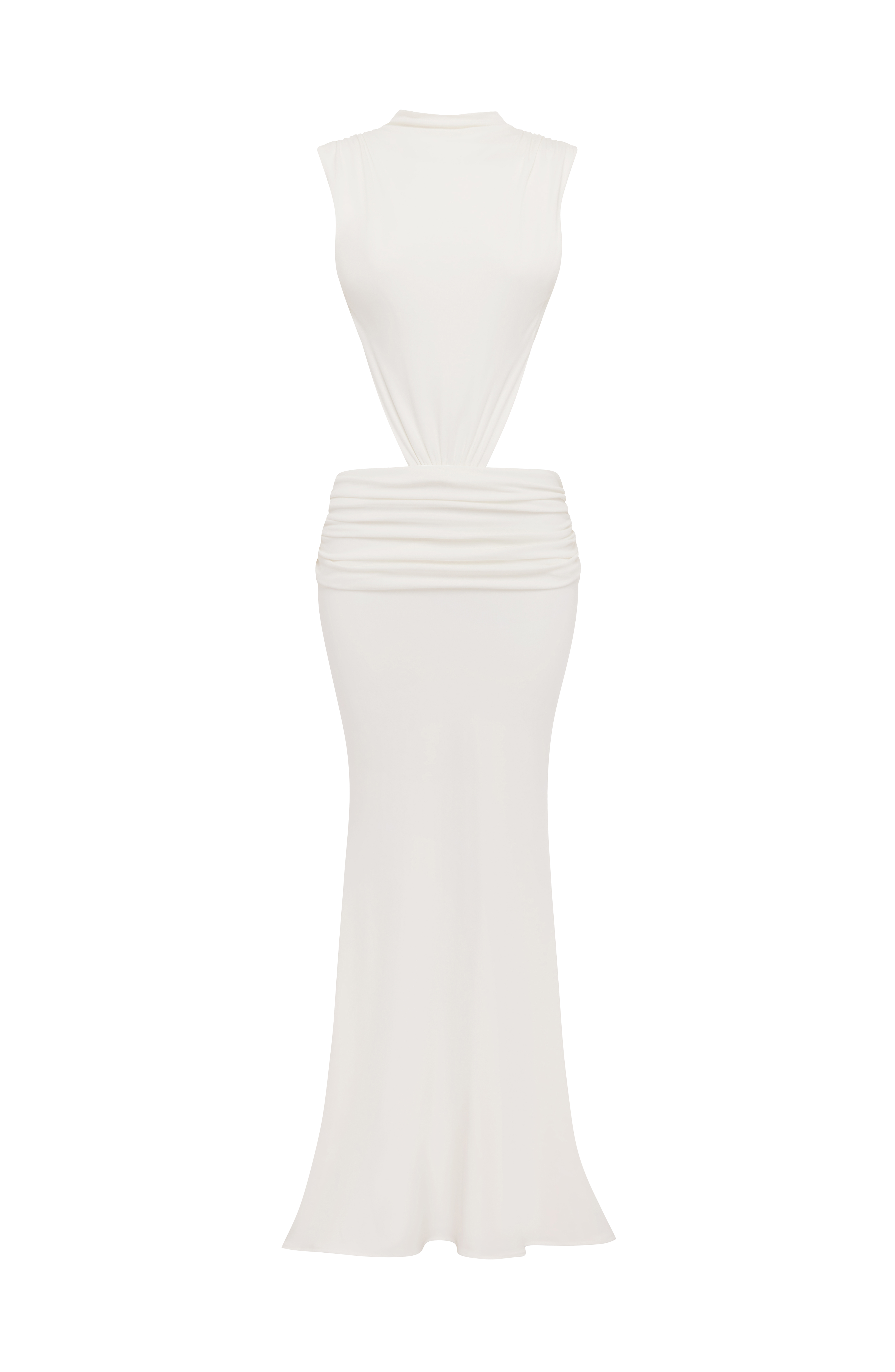 Fenella Maxi Krem Elbise
