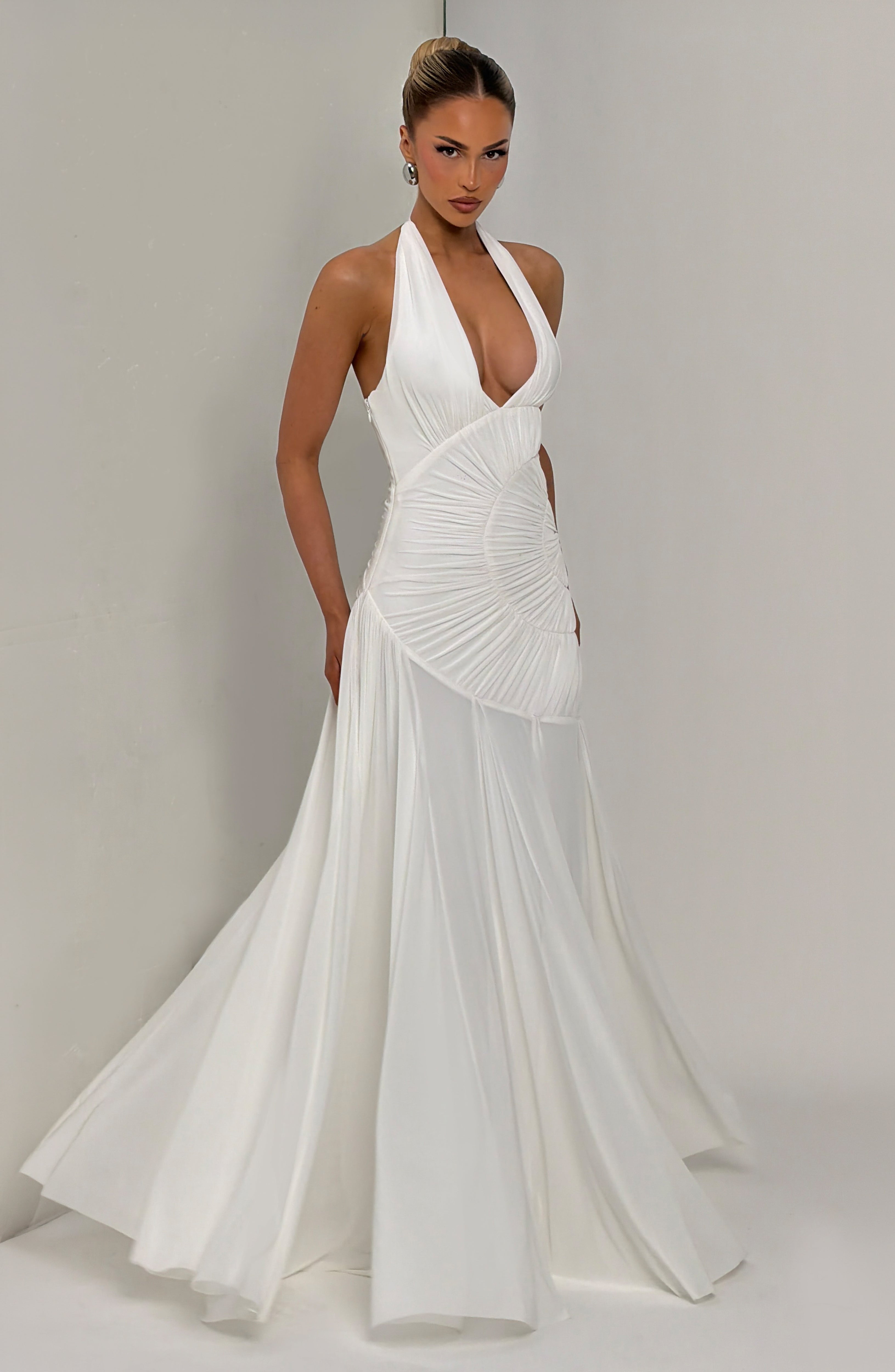 Selira Maxi Elbise – Fildişi