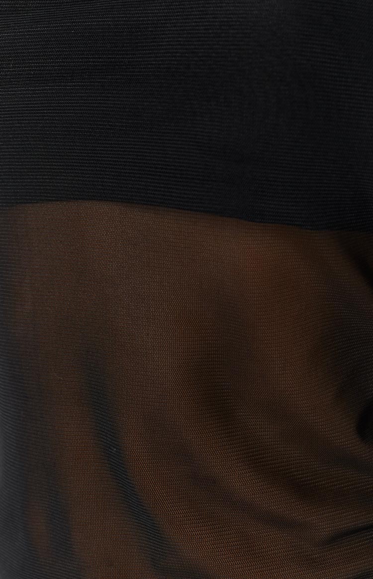 Siyah Dantel Bandeau Üst