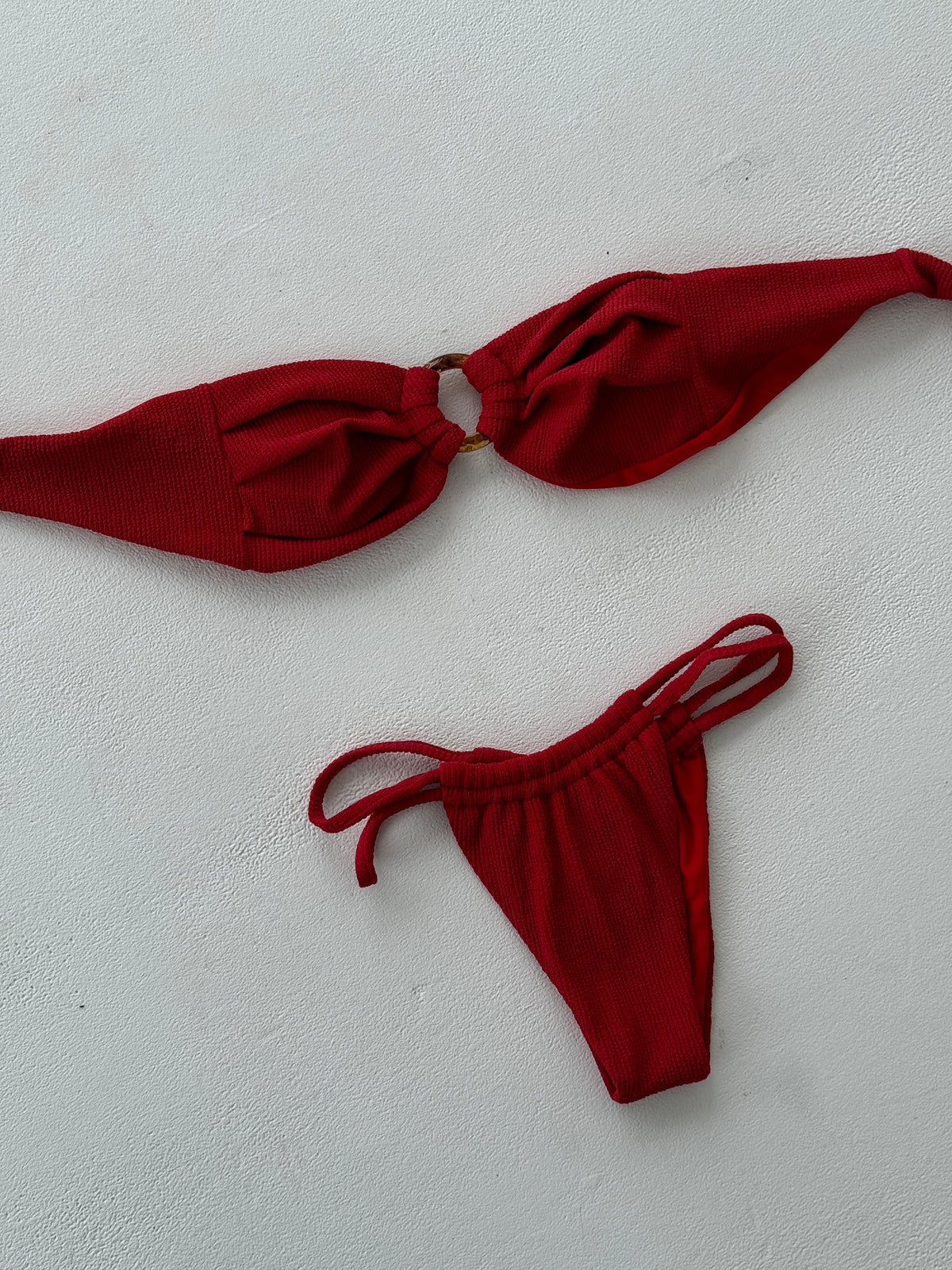 Eva Kırmızı Bandeau Bikini