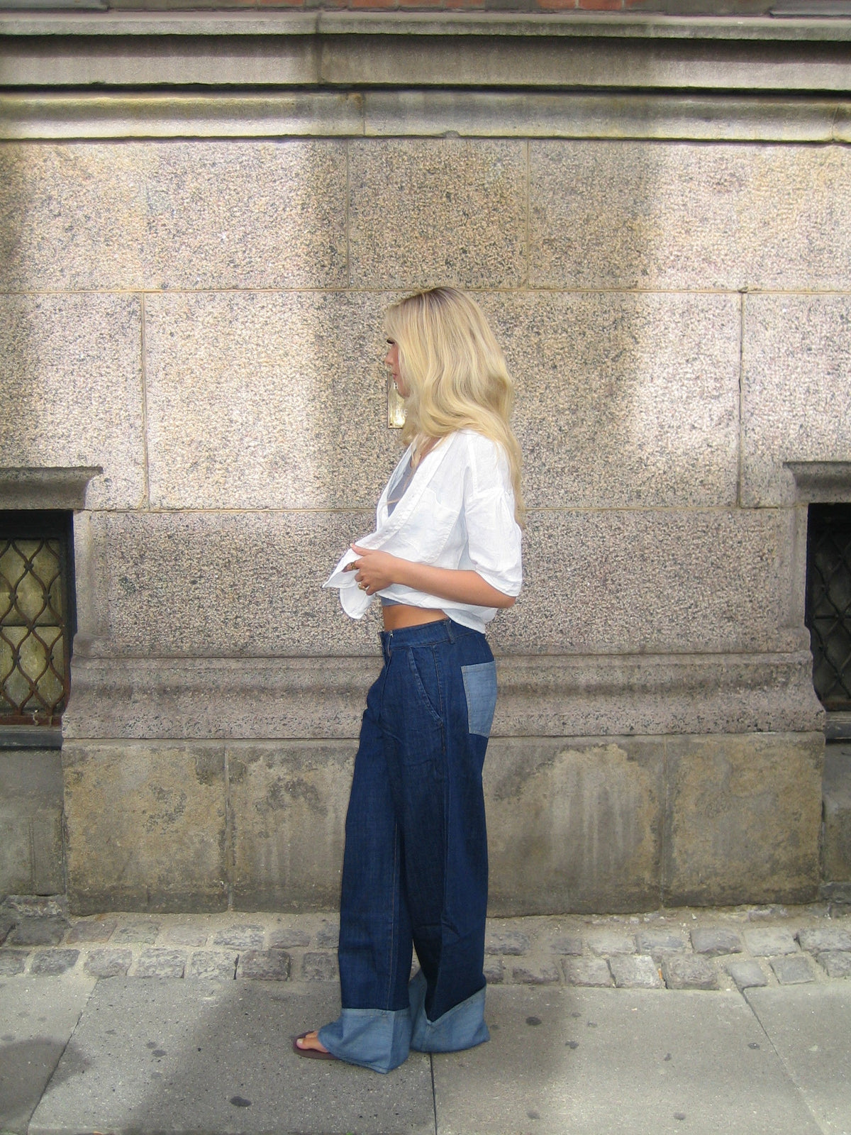 Koyu Denim Kadın Kot Pantolon