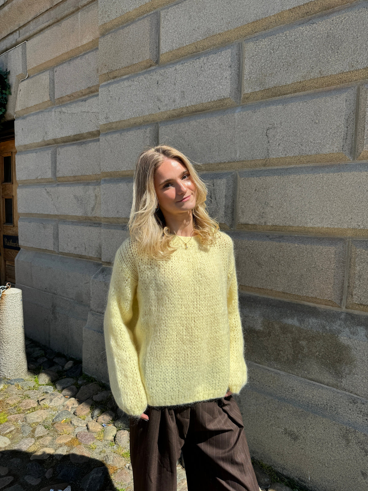 Genevieve Oversize Triko - Sarı