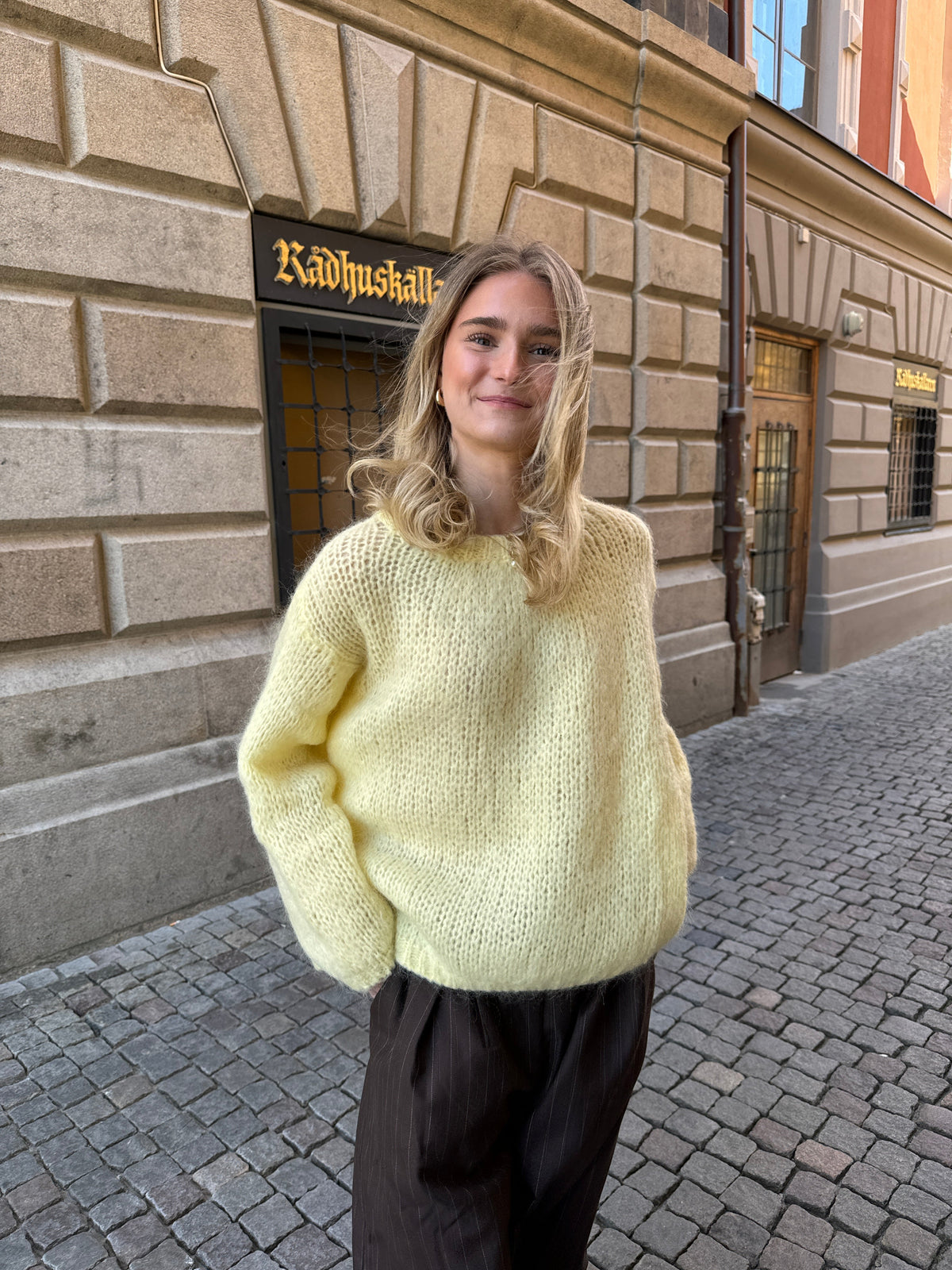 Genevieve Oversize Triko - Sarı