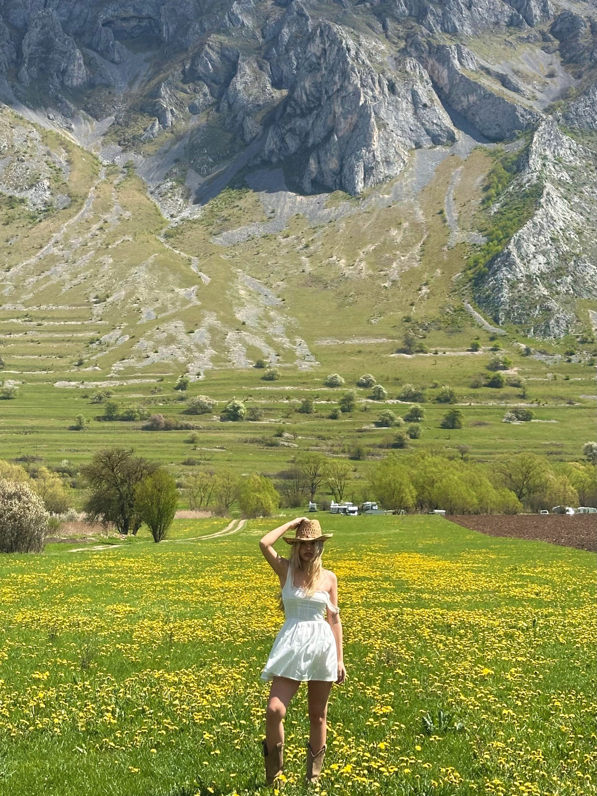 Augusta Mini Elbise - Beyaz