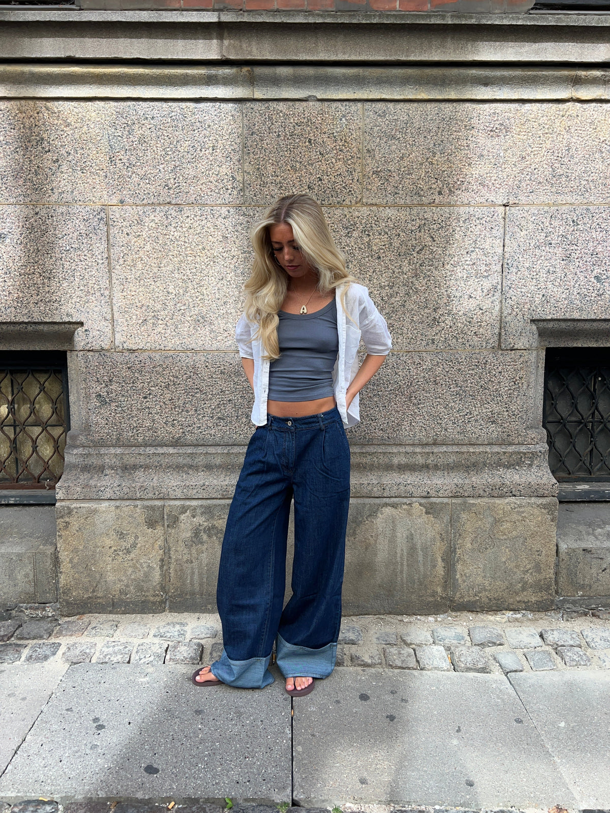 Koyu Denim Kadın Kot Pantolon