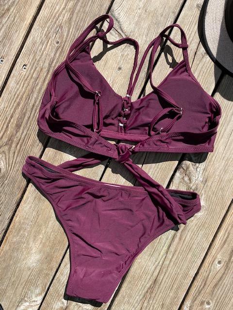 Emmie Bordeaux Renk Bikini
